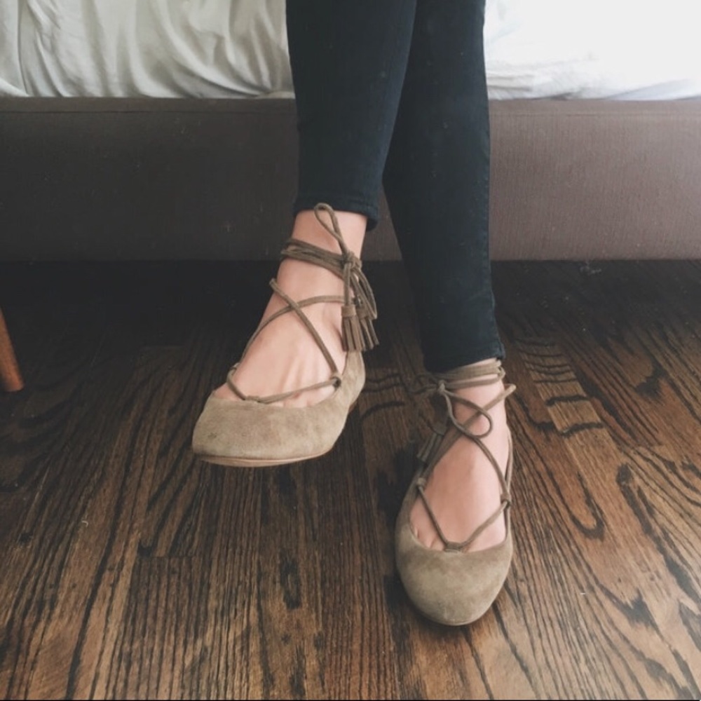Madewell laceup flats